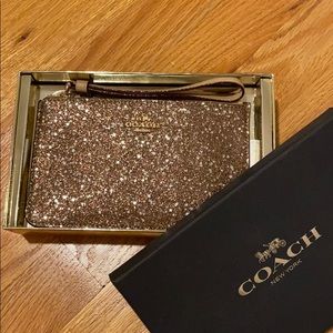 Coach Star Glitter Wristlet